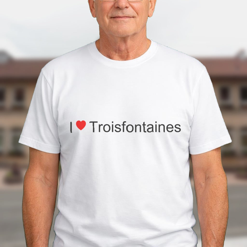 T-shirt I love troisfontaines