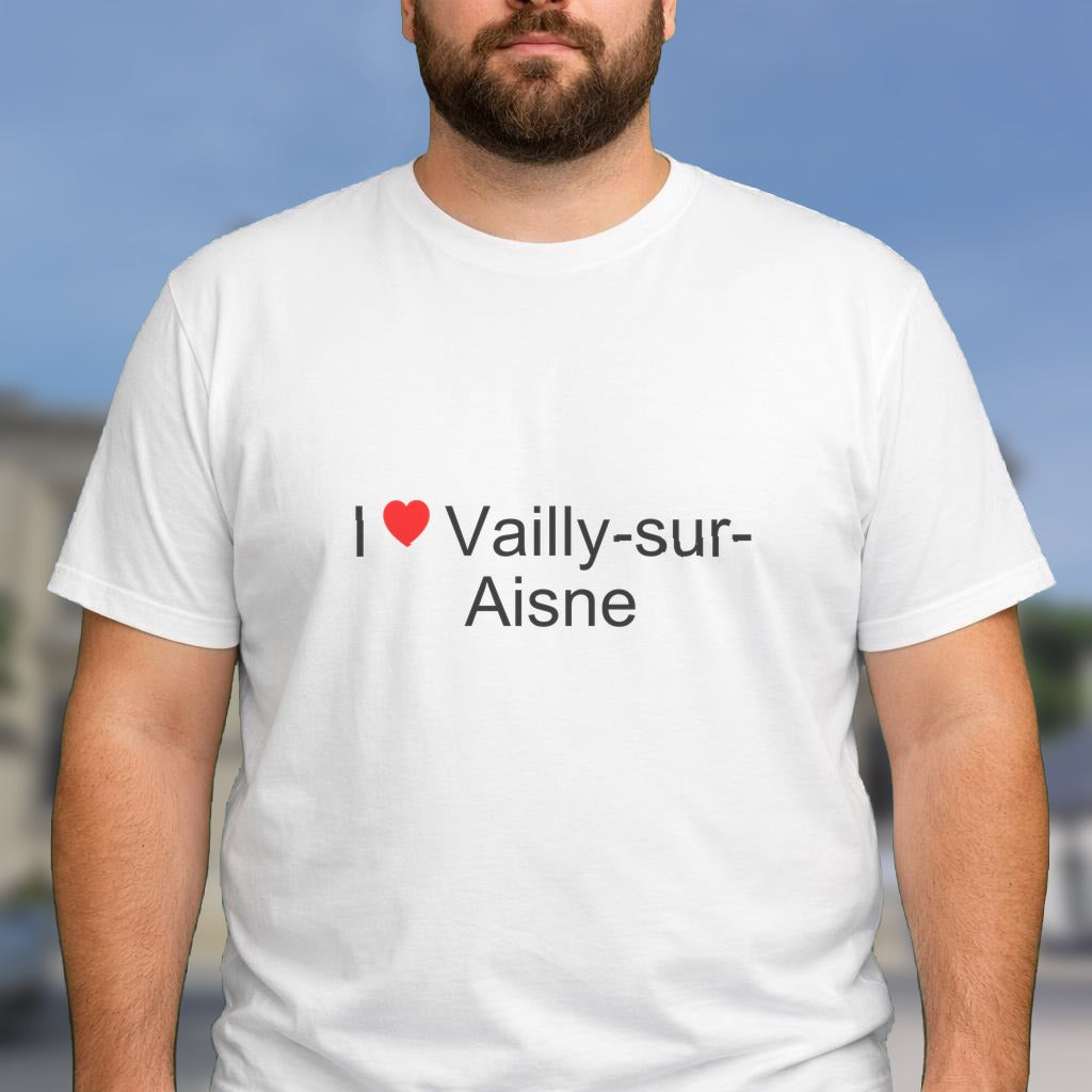 T-shirt I love vailly-sur-aisne