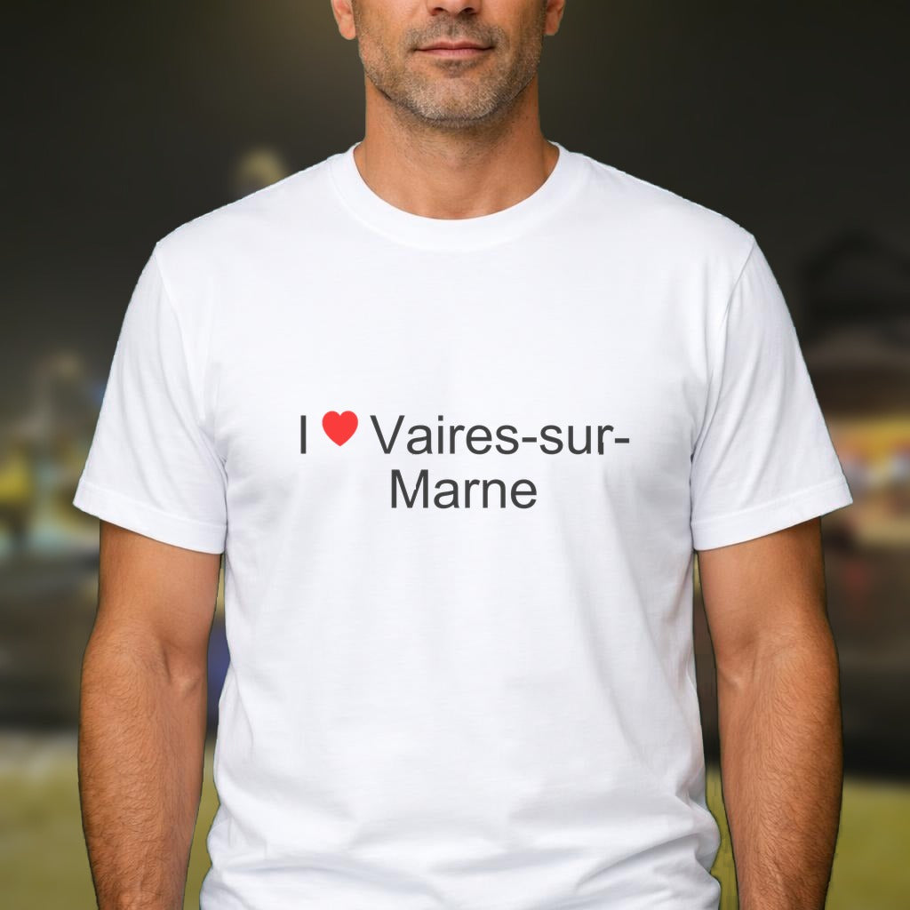 T-shirt I love vaires-sur-marne