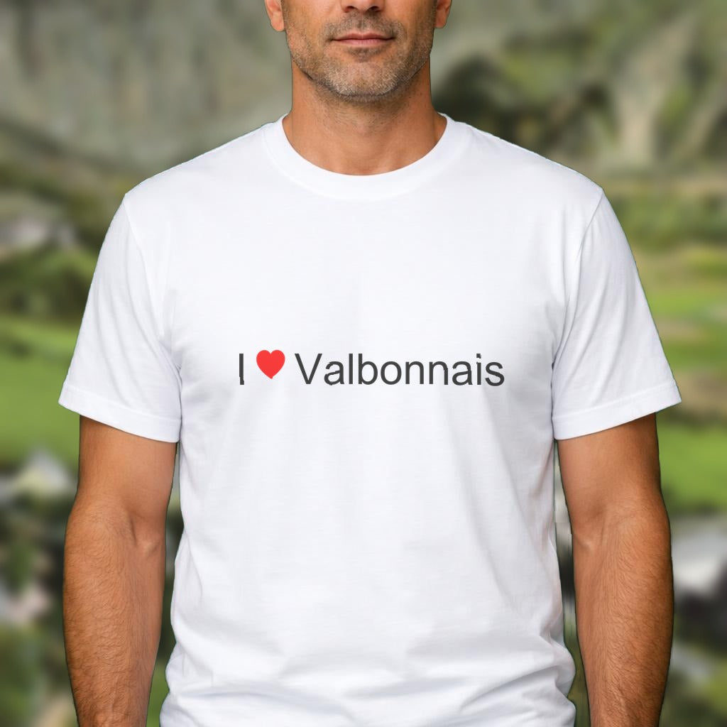T-shirt I love valbonnais