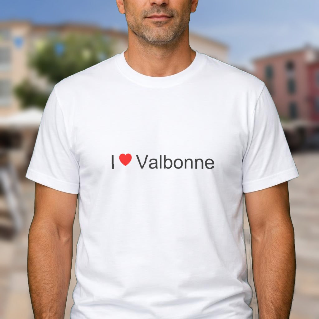 T-shirt I love valbonne