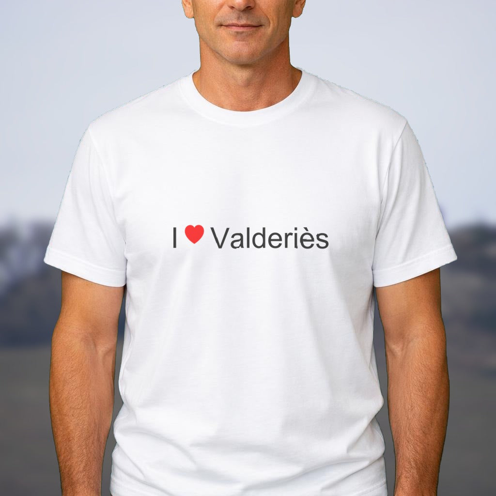 T-shirt I love valderiès