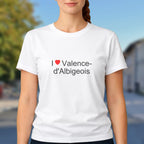 T-shirt I love valence-d'albigeois
