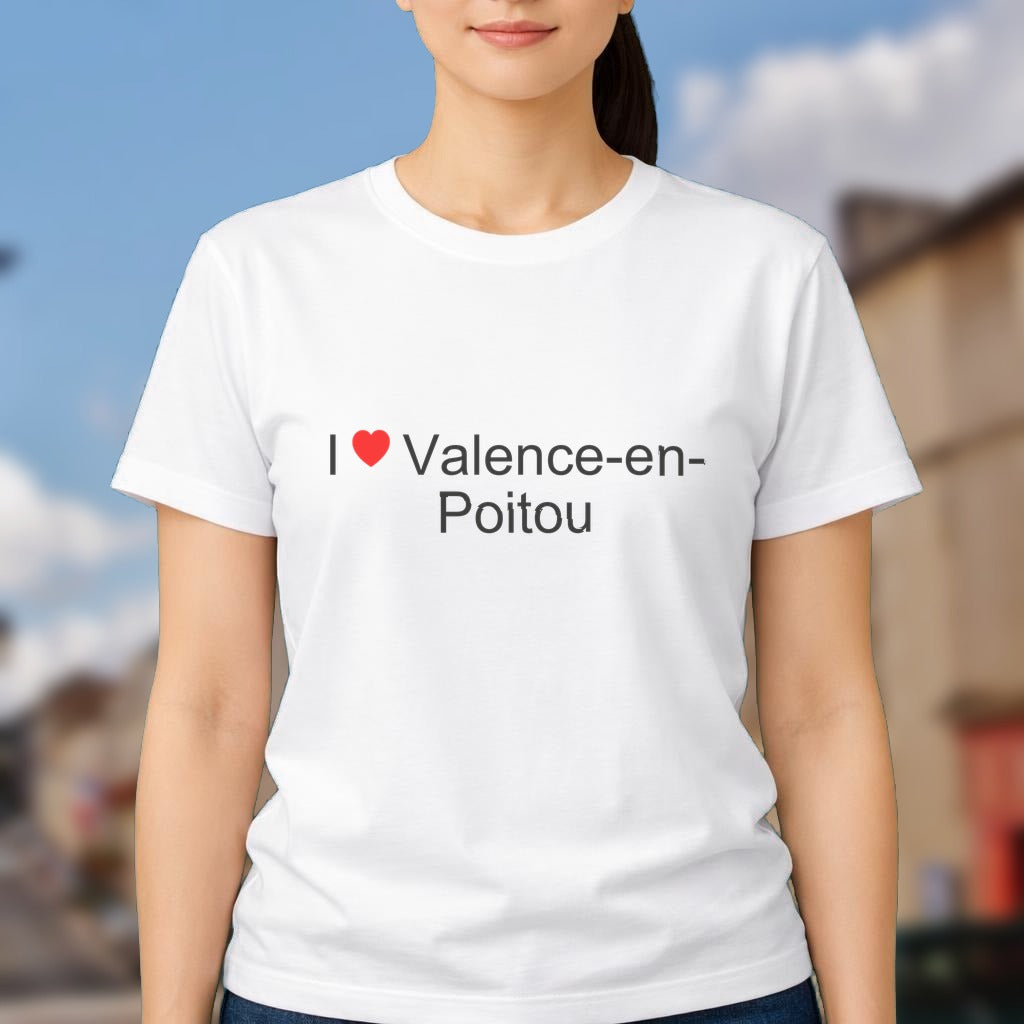 T-shirt I love valence-en-poitou