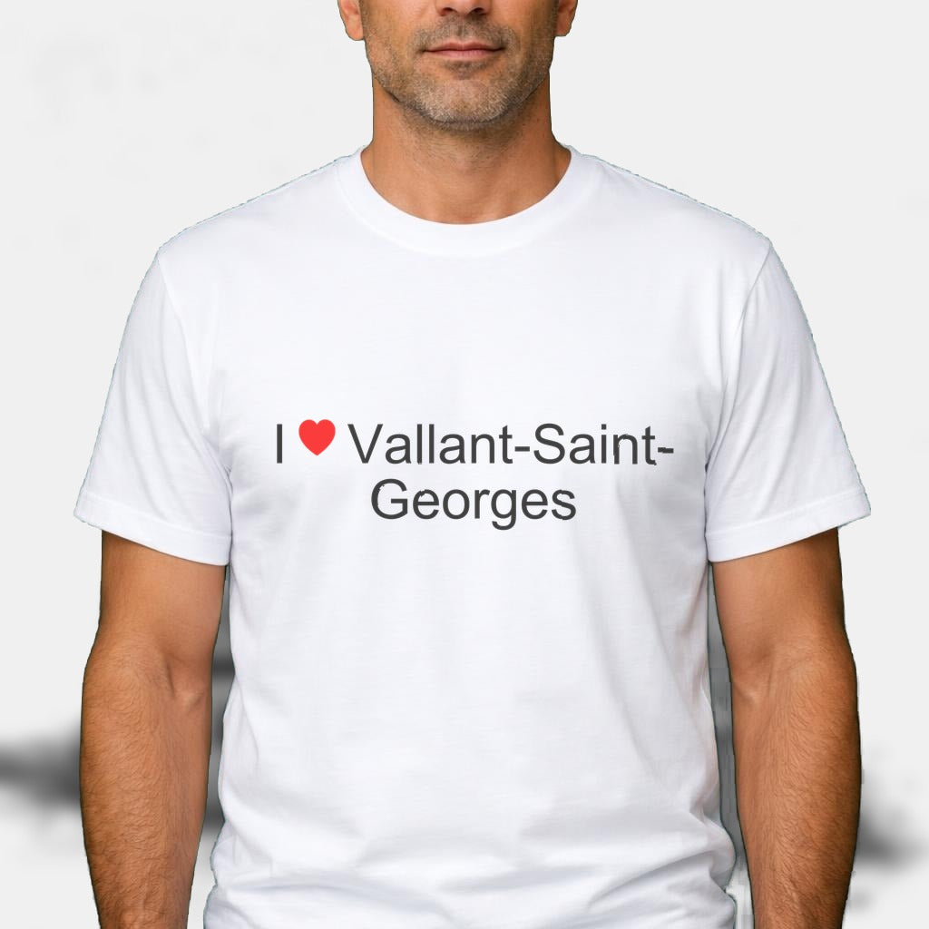T-shirt I love vallant-saint-georges