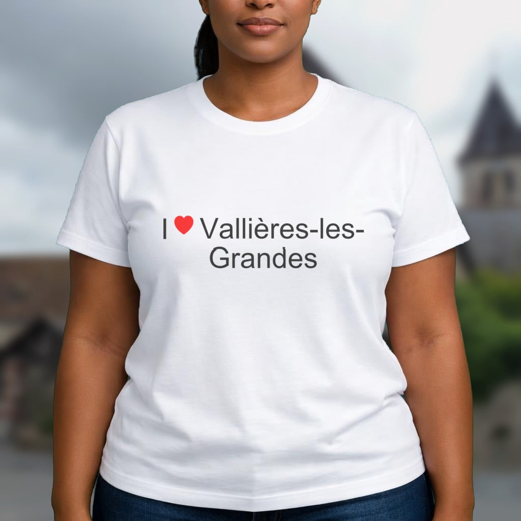 T-shirt I love vallières-les-grandes