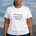T-shirt I love varces-allières-et-risset