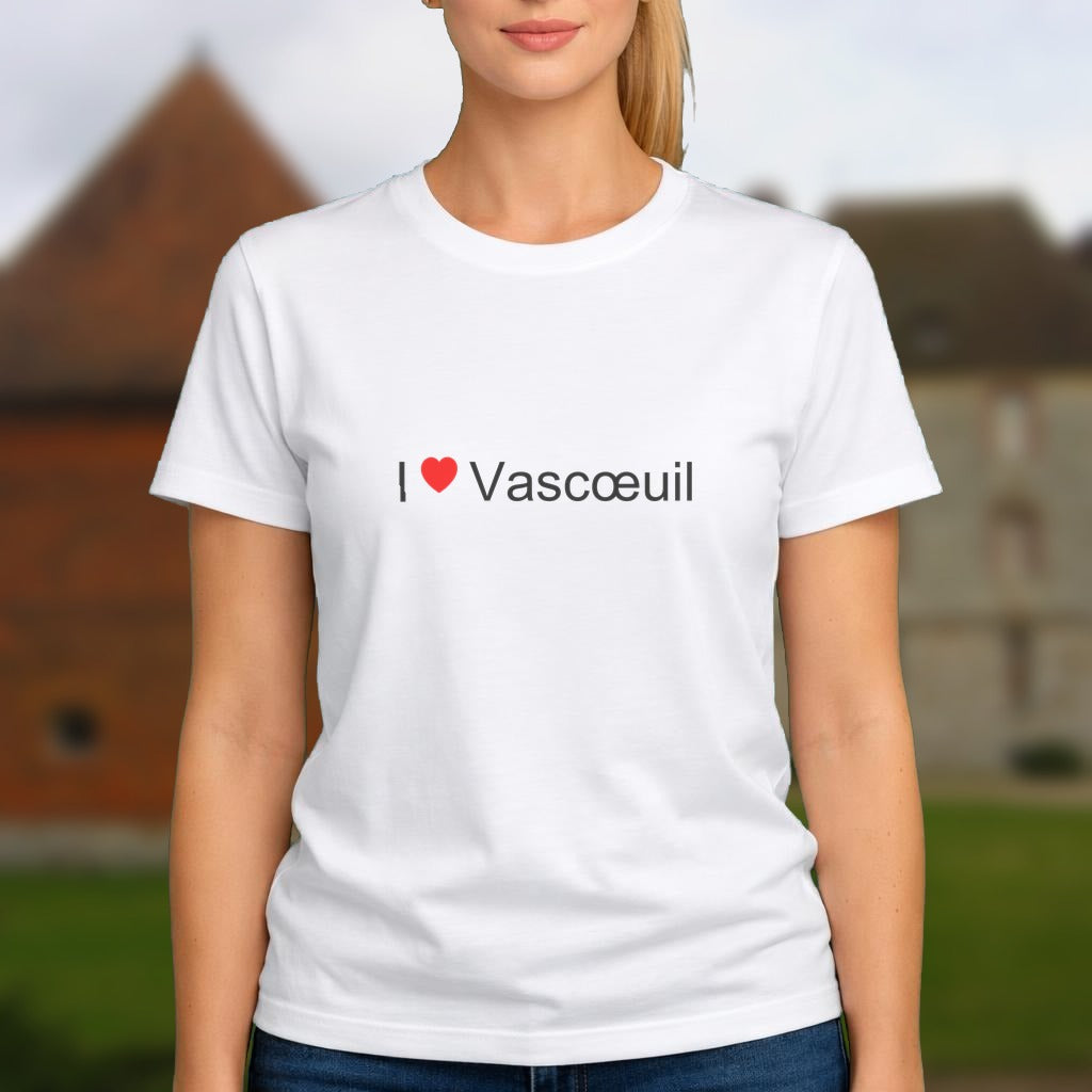 T-shirt I love vascœuil