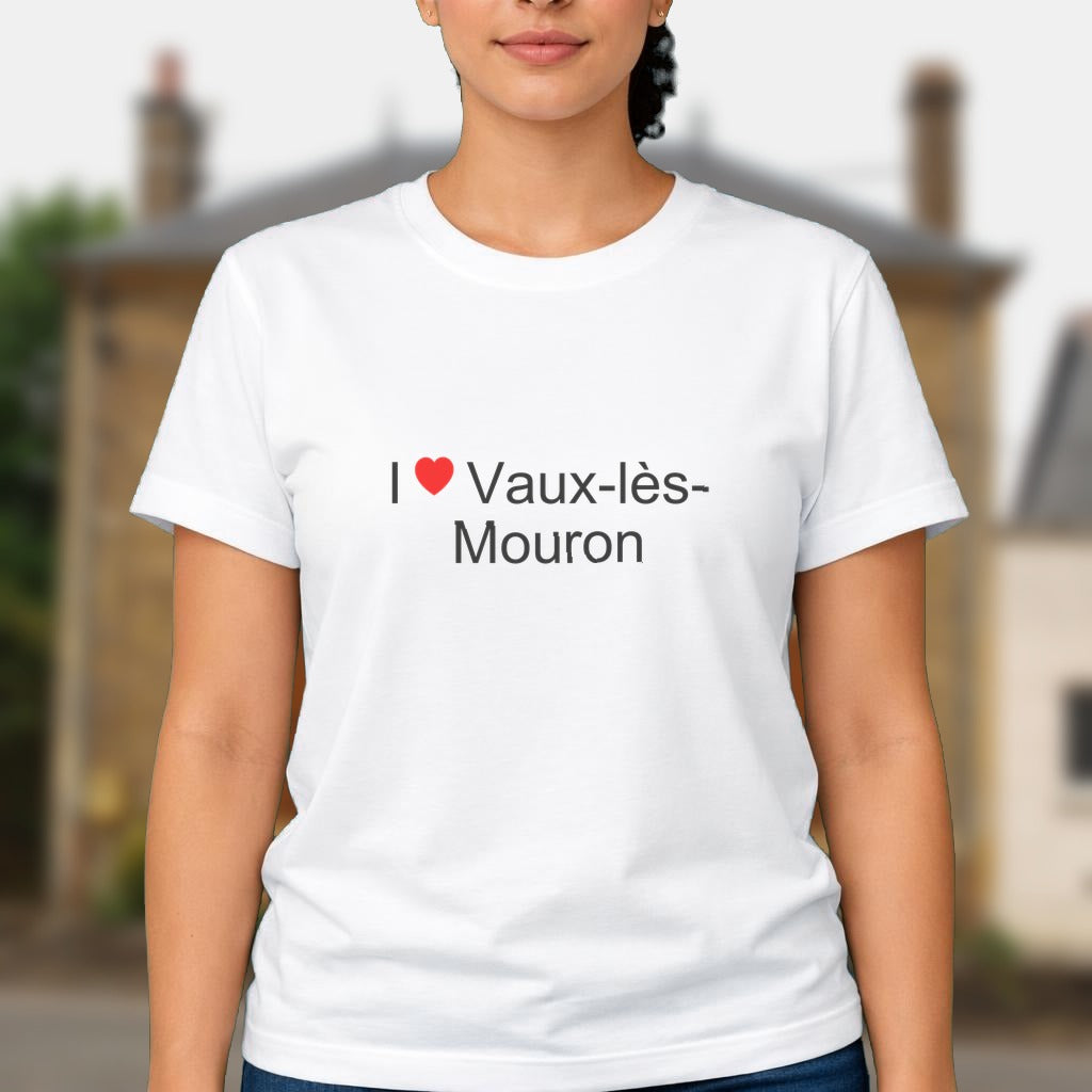 T-shirt I love vaux-lès-mouron