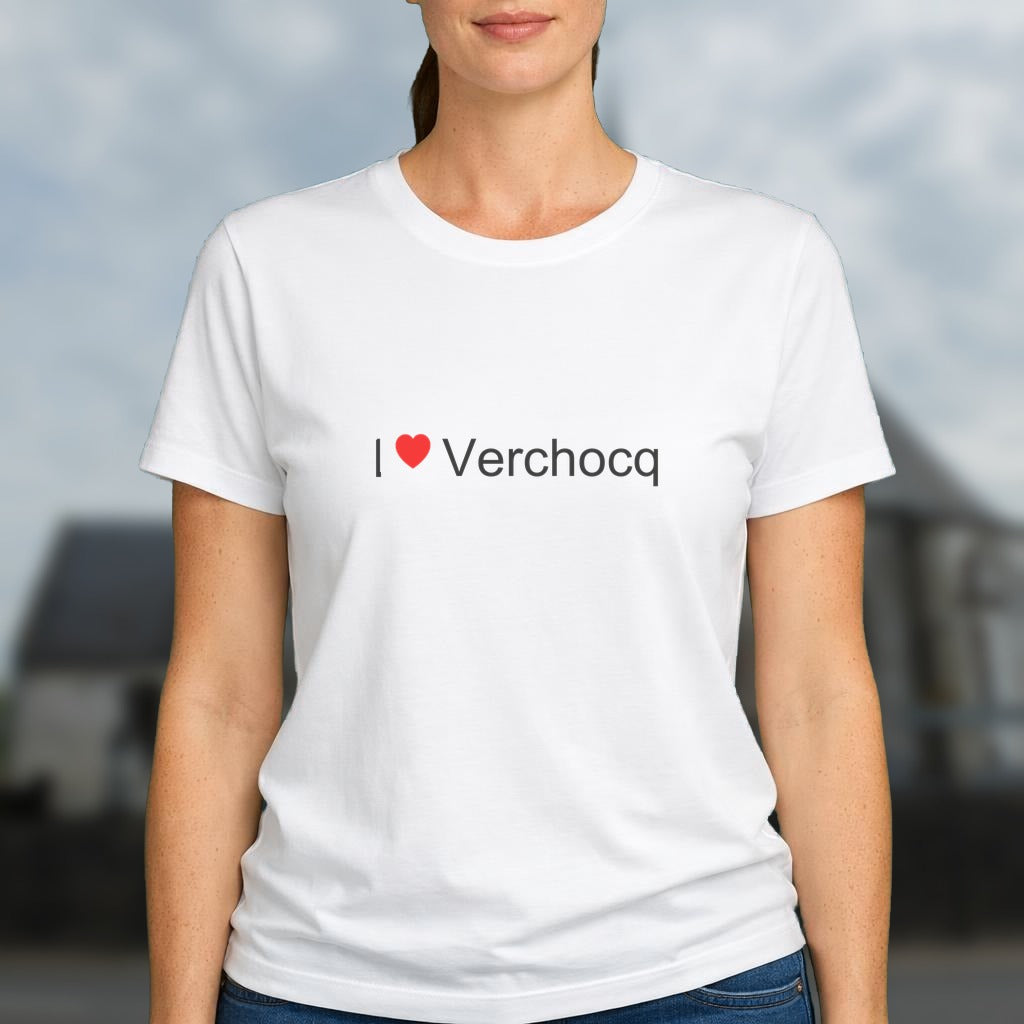 T-shirt I love verchocq