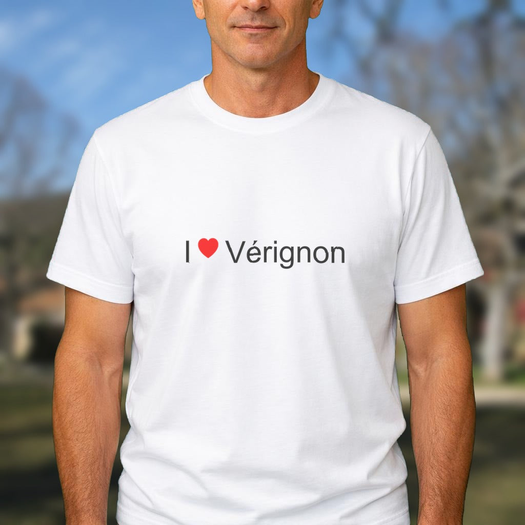 T-shirt I love vérignon