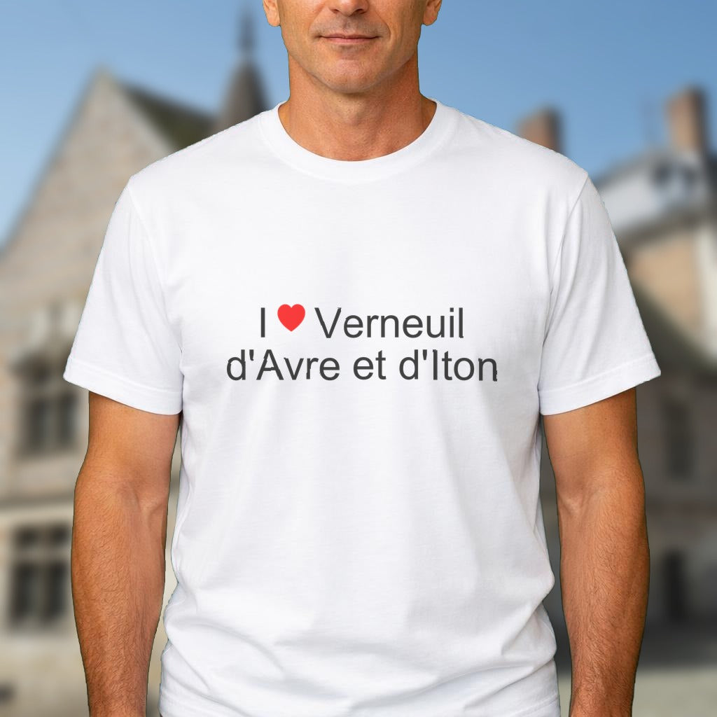 T-shirt I love verneuil d'avre et d'iton