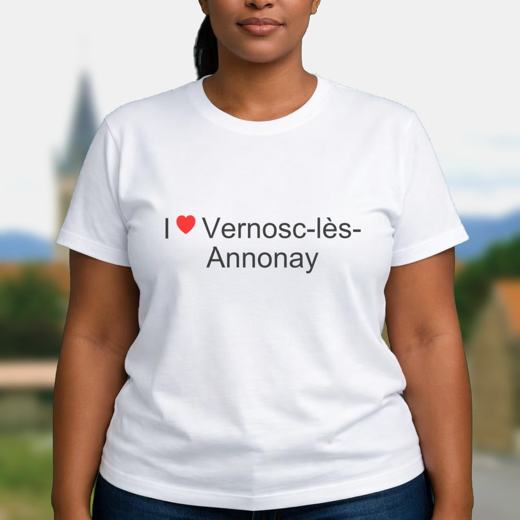 T-shirt I love vernosc-lès-annonay