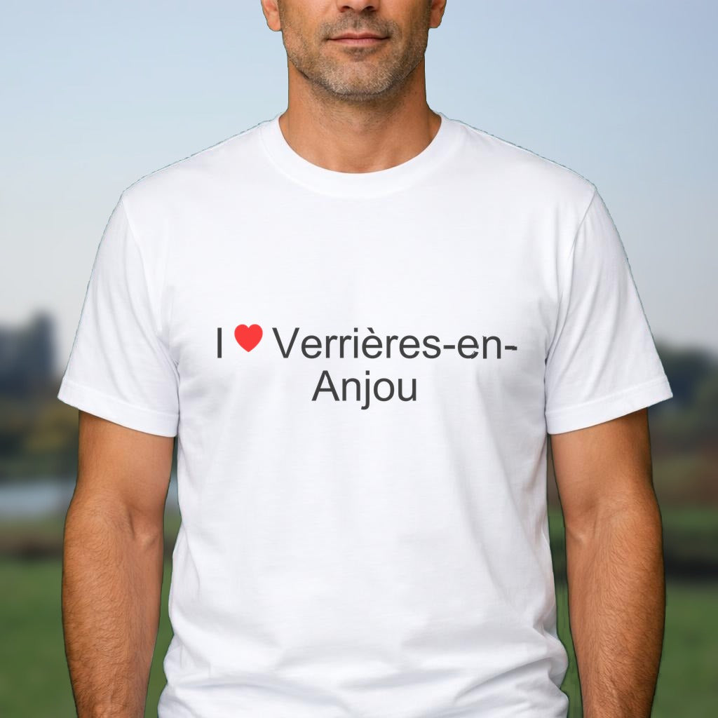 T-shirt I love verrières-en-anjou