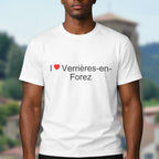 T-shirt I love verrières-en-forez