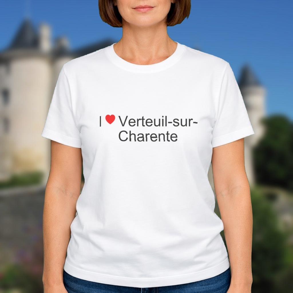 T-shirt I love verteuil-sur-charente