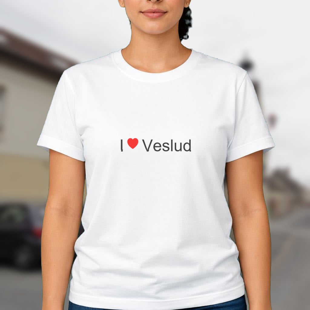 T-shirt I love veslud
