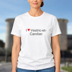 T-shirt I love vestric-et-candiac