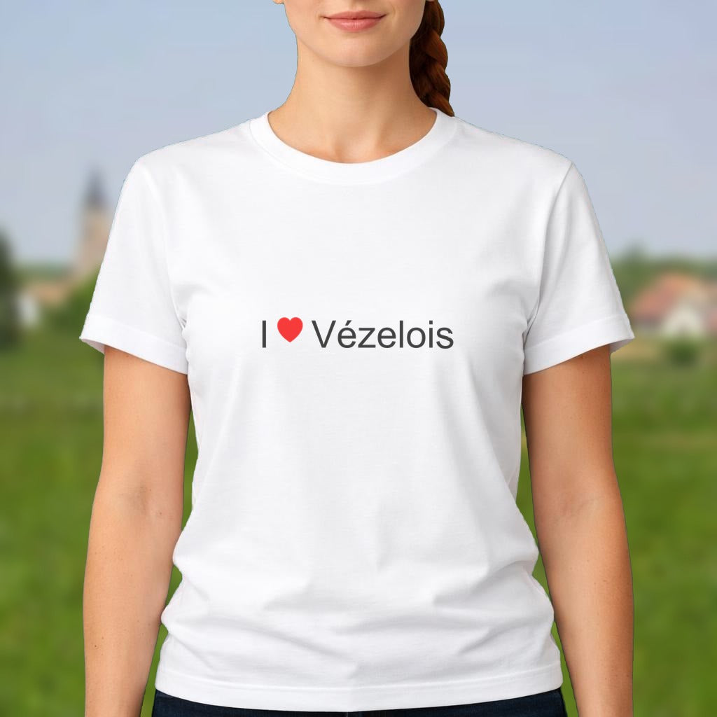 T-shirt I love vézelois