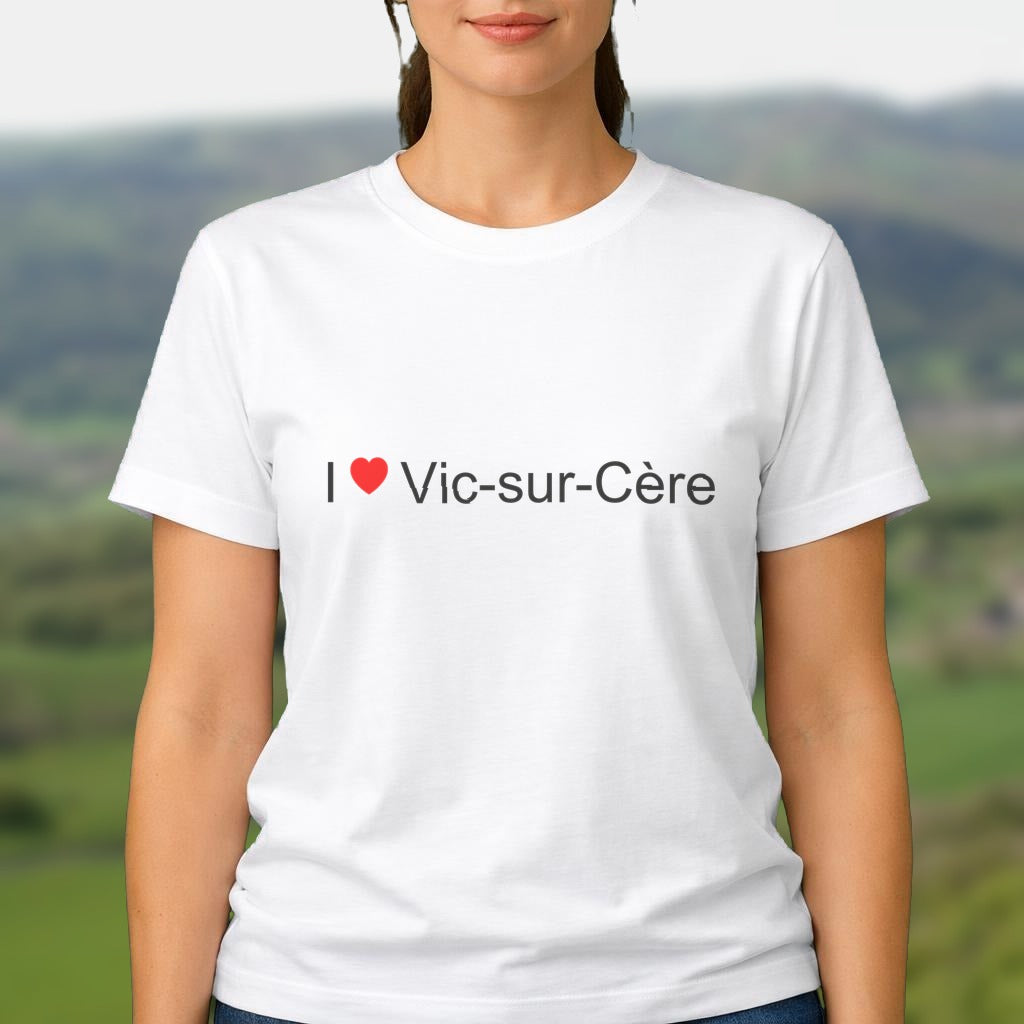T-shirt I love vic-sur-cère