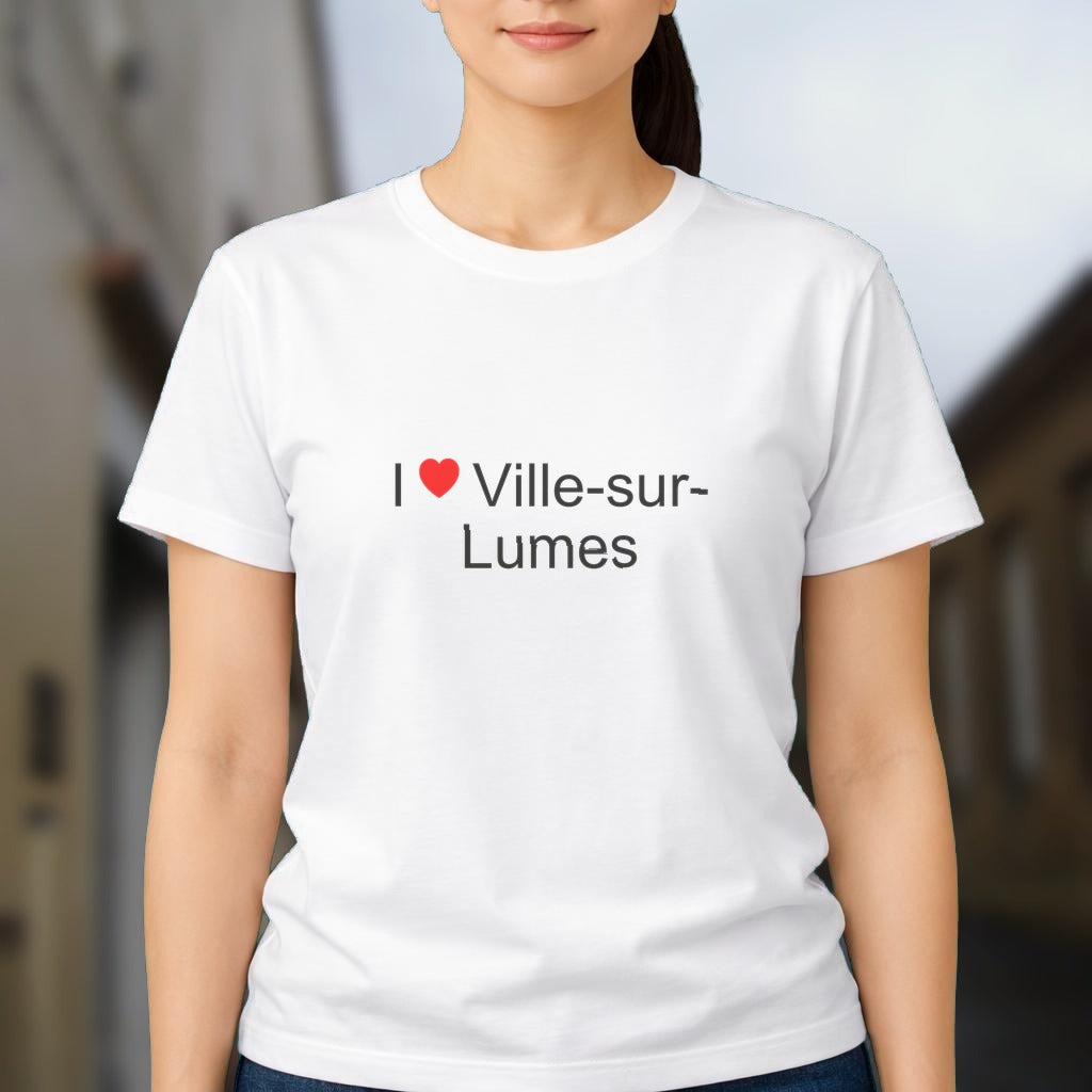 T-shirt I love ville-sur-lumes