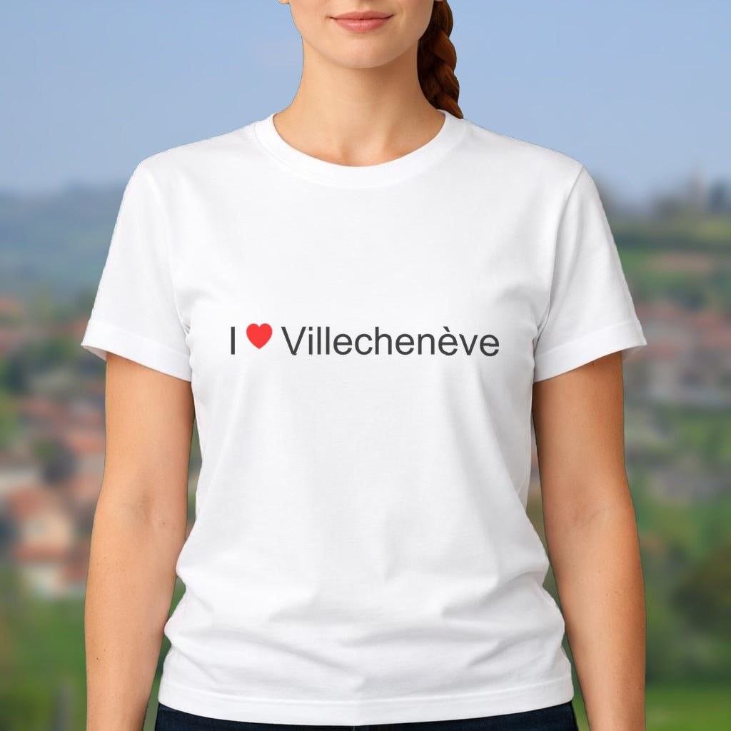 T-shirt I love villechenève