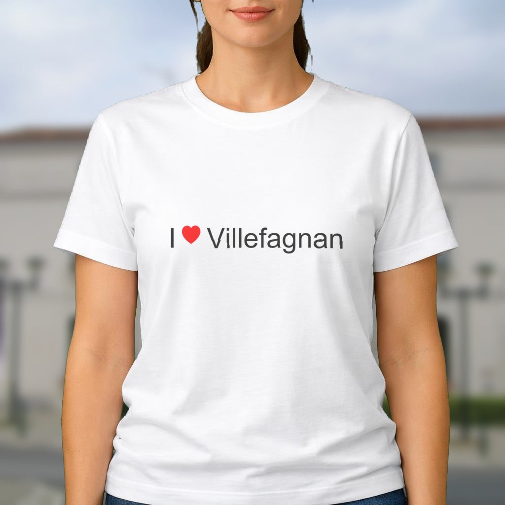 T-shirt I love villefagnan
