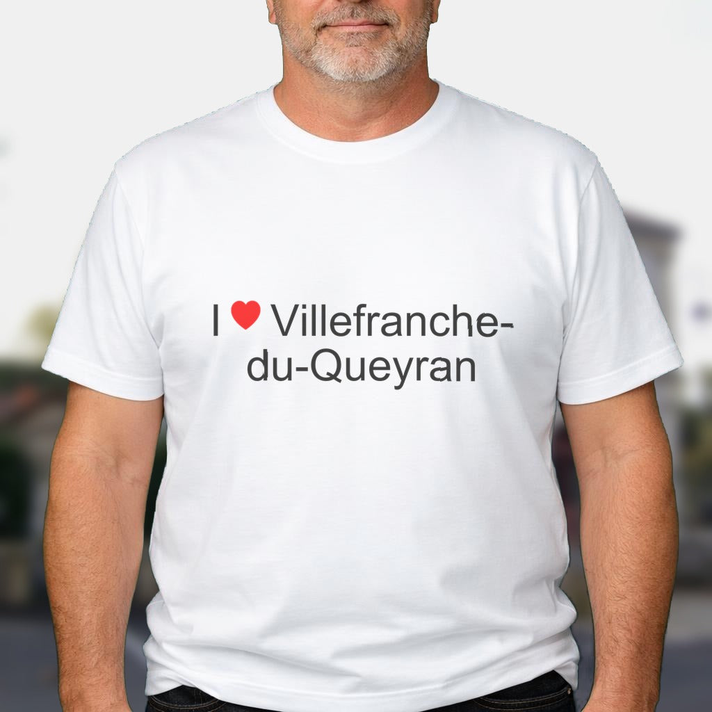 T-shirt I love villefranche-du-queyran
