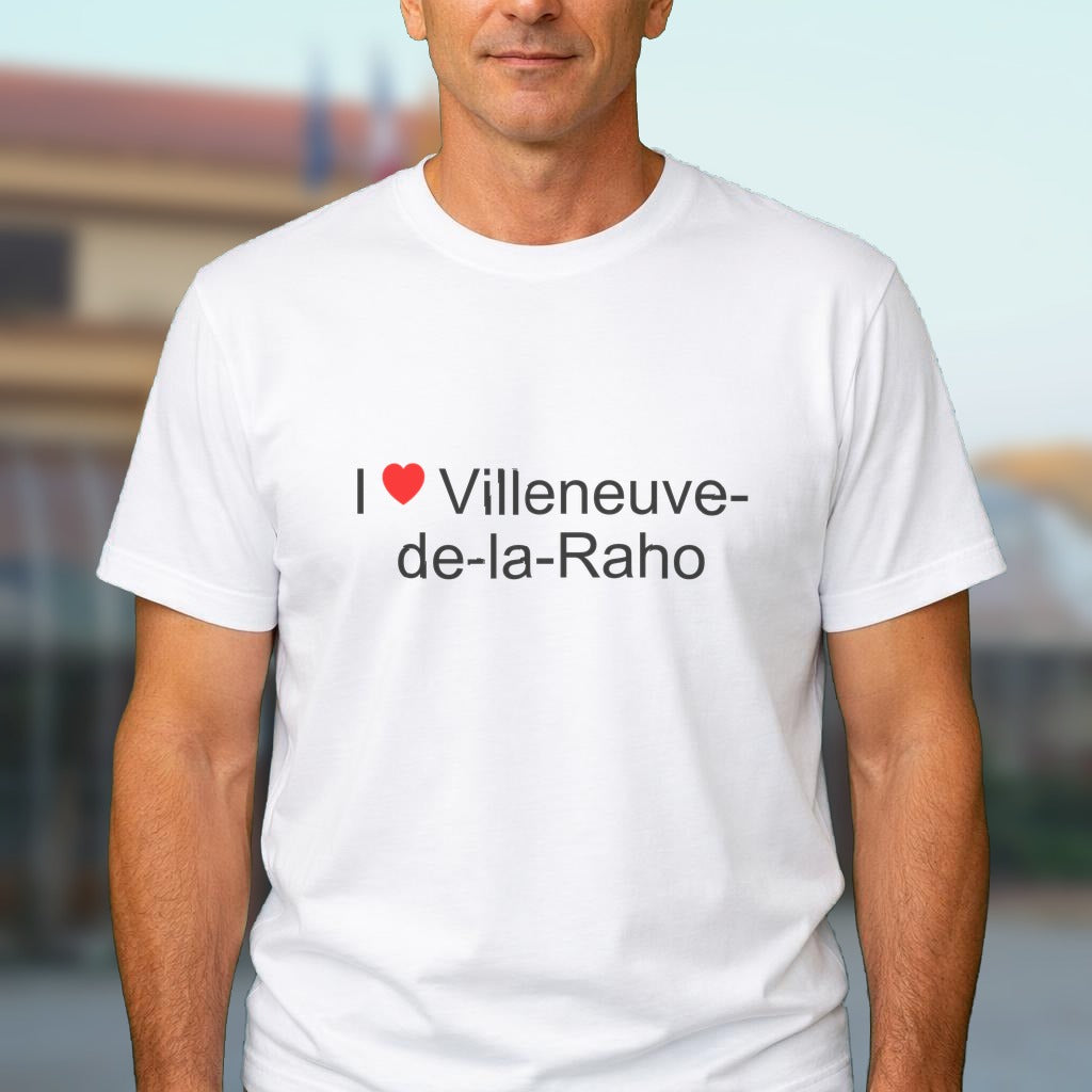 T-shirt I love villeneuve-de-la-raho