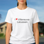 T-shirt I love villeneuve-lécussan