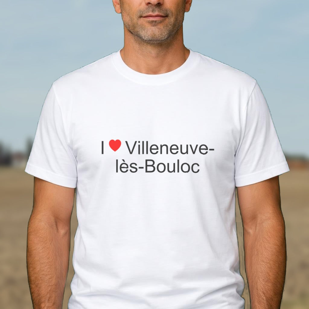 T-shirt I love villeneuve-lès-bouloc