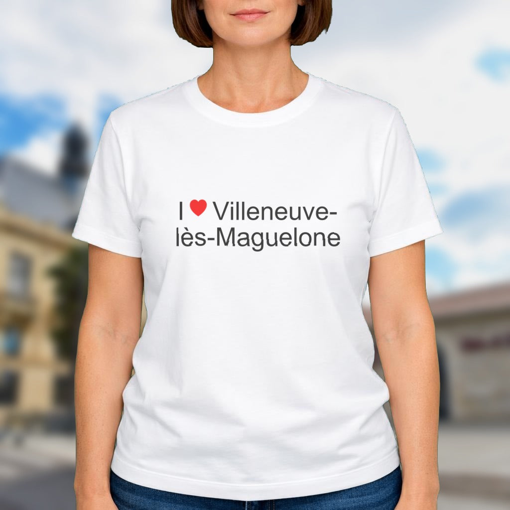 T-shirt I love villeneuve-lès-maguelone