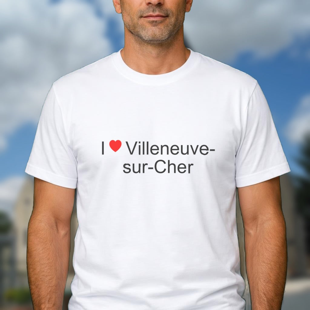 T-shirt I love villeneuve-sur-cher