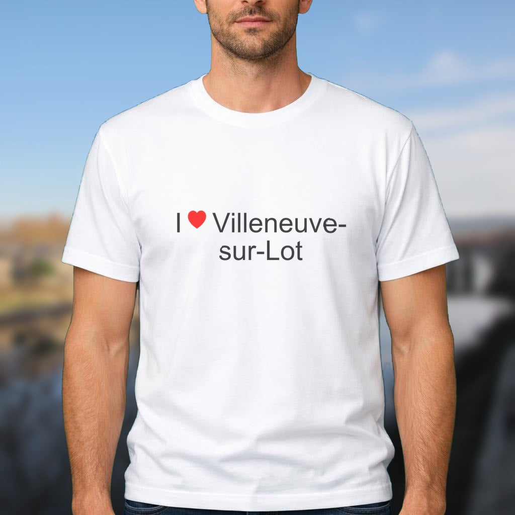 T-shirt I love villeneuve-sur-lot