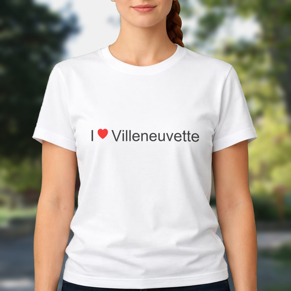 T-shirt I love villeneuvette