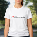 T-shirt I love villeneuvette