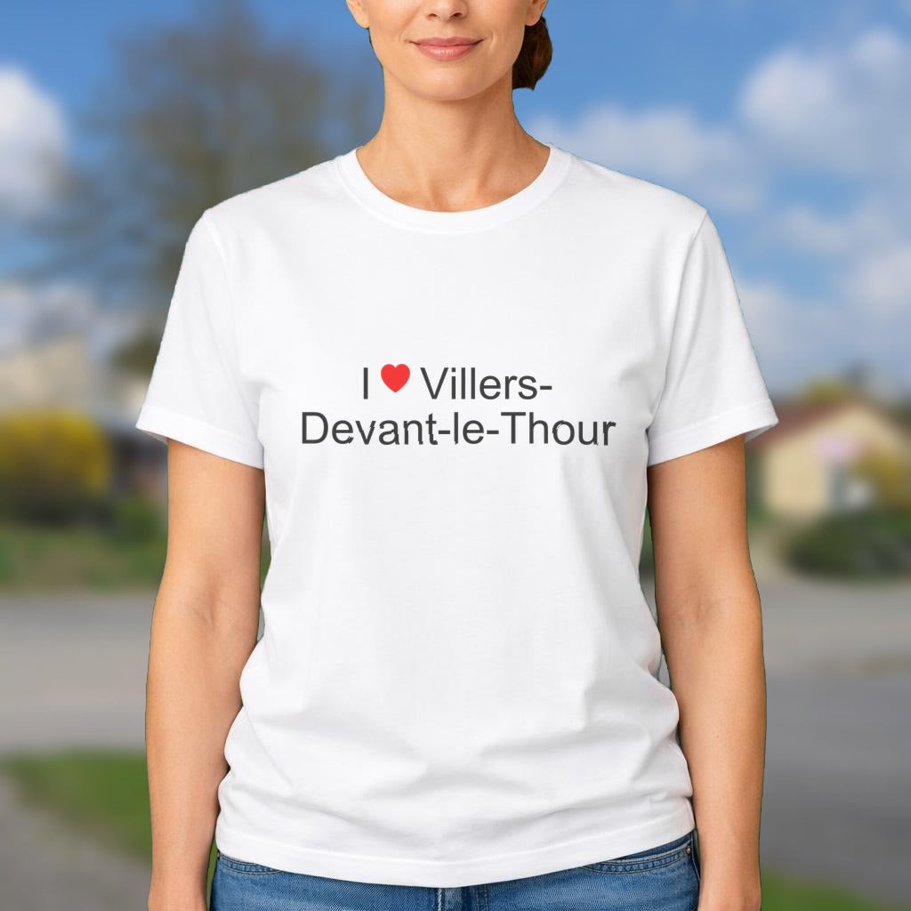 T-shirt I love villers-devant-le-thour