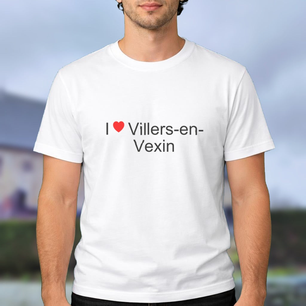 T-shirt I love villers-en-vexin