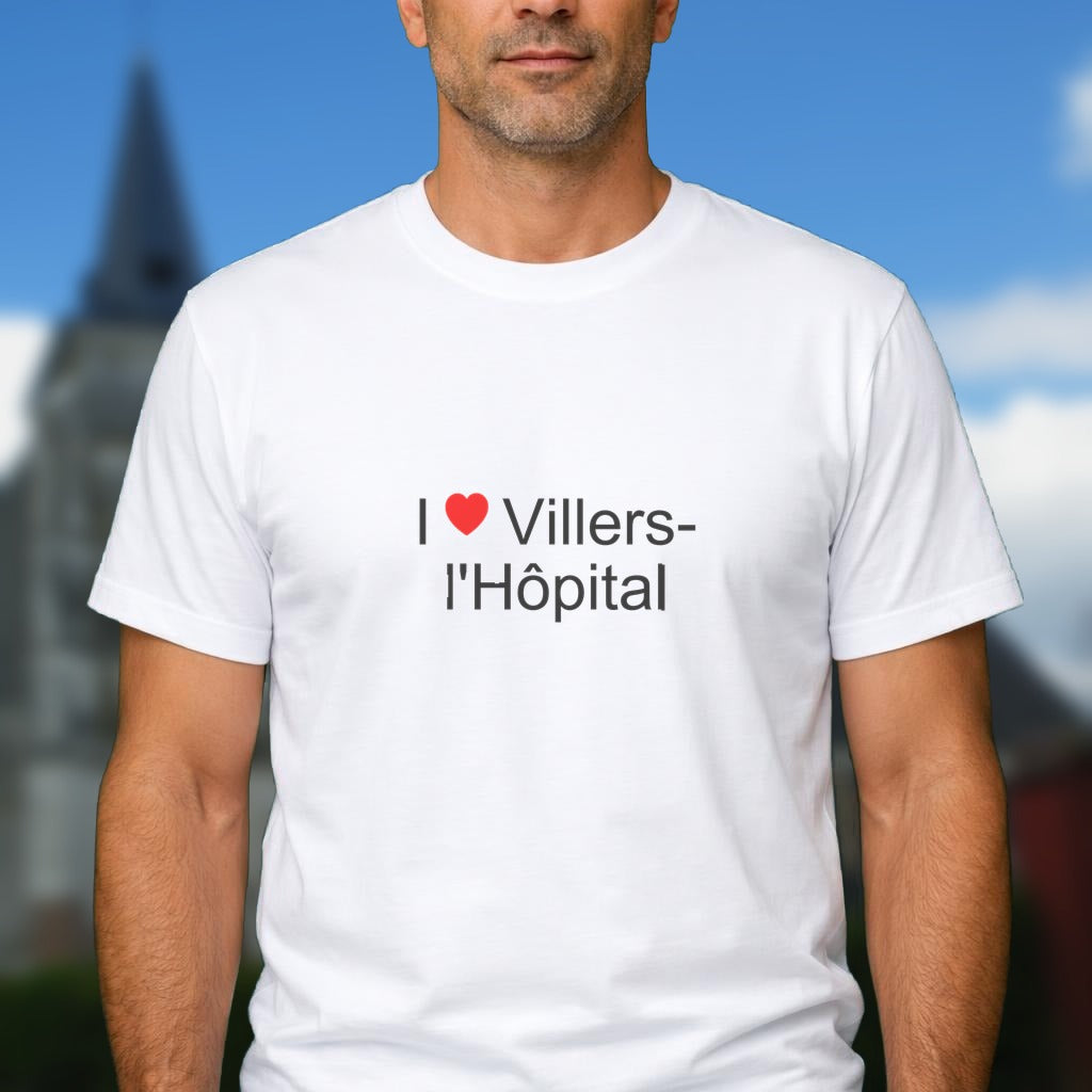 T-shirt I love villers-l'hôpital