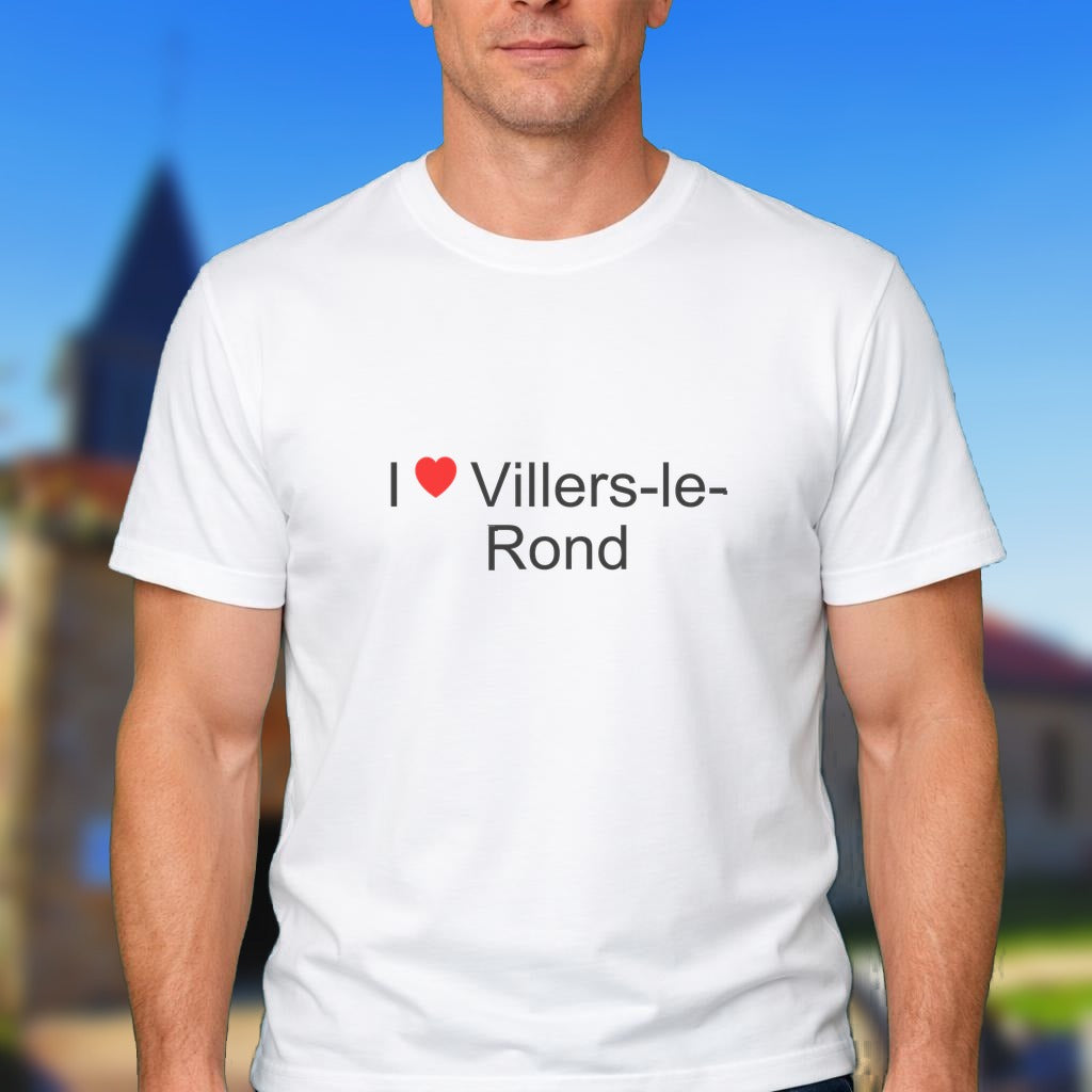 T-shirt I love villers-le-rond