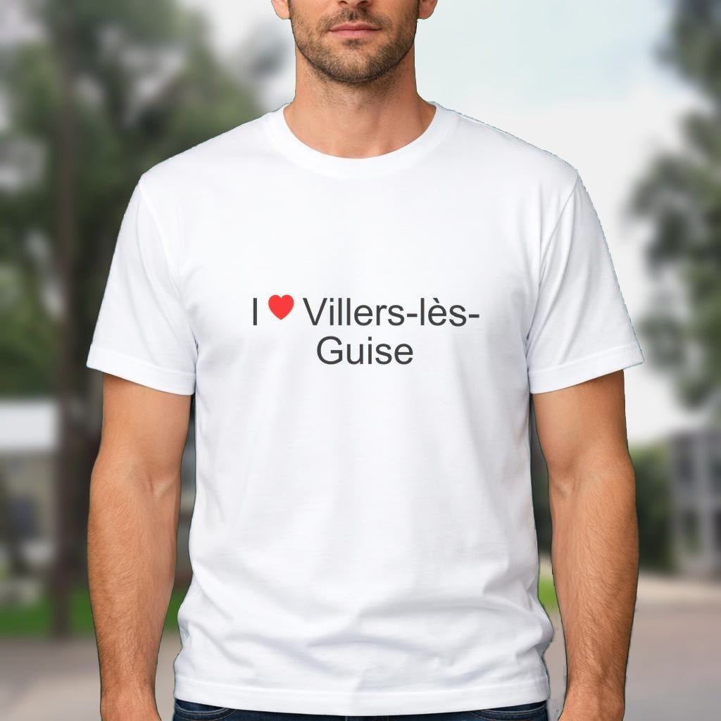 T-shirt I love villers-lès-guise