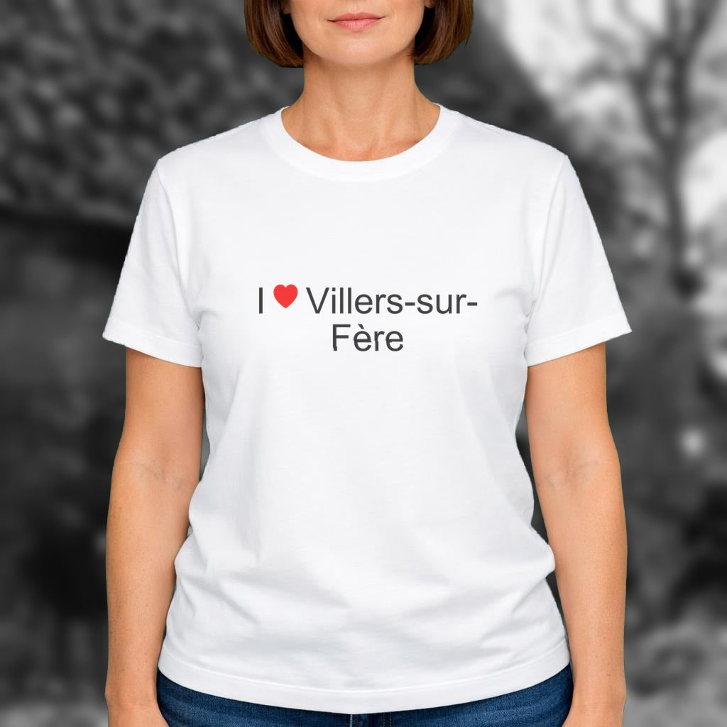 T-shirt I love villers-sur-fère