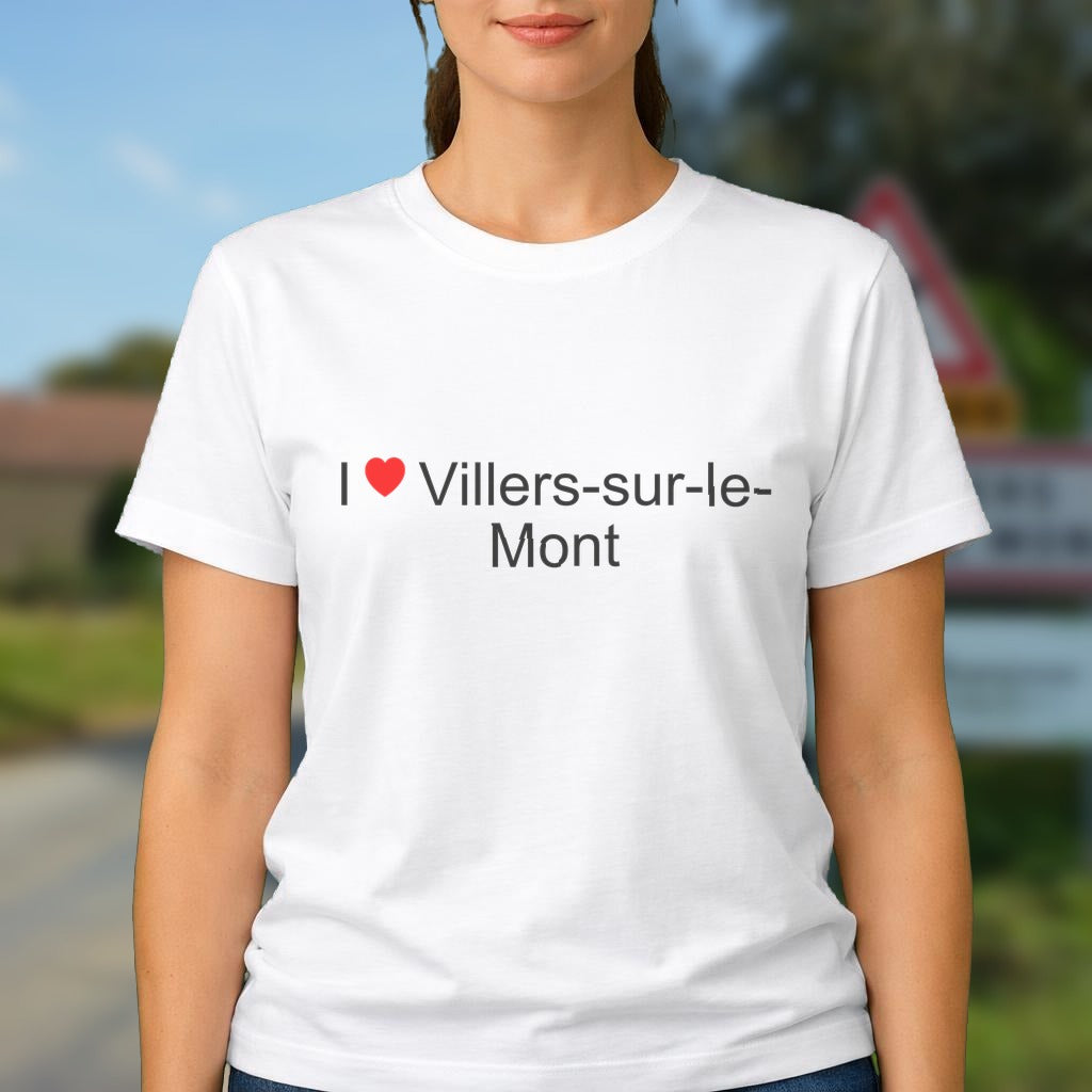 T-shirt I love villers-sur-le-mont