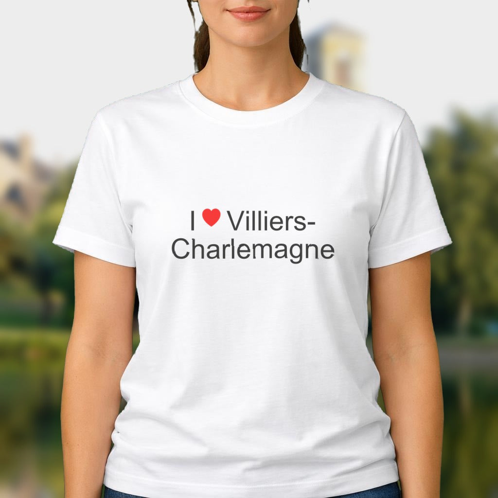 T-shirt I love villiers-charlemagne