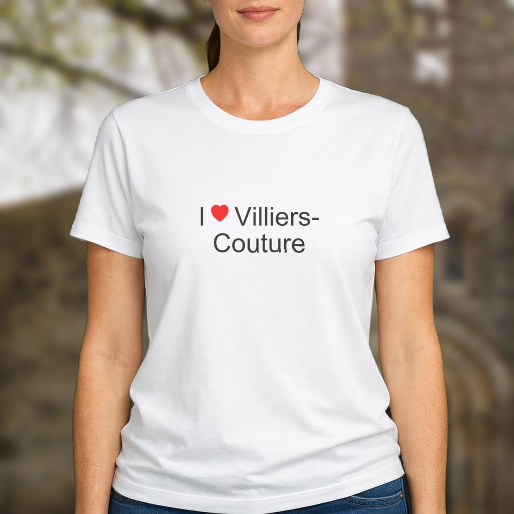 T-shirt I love villiers-couture