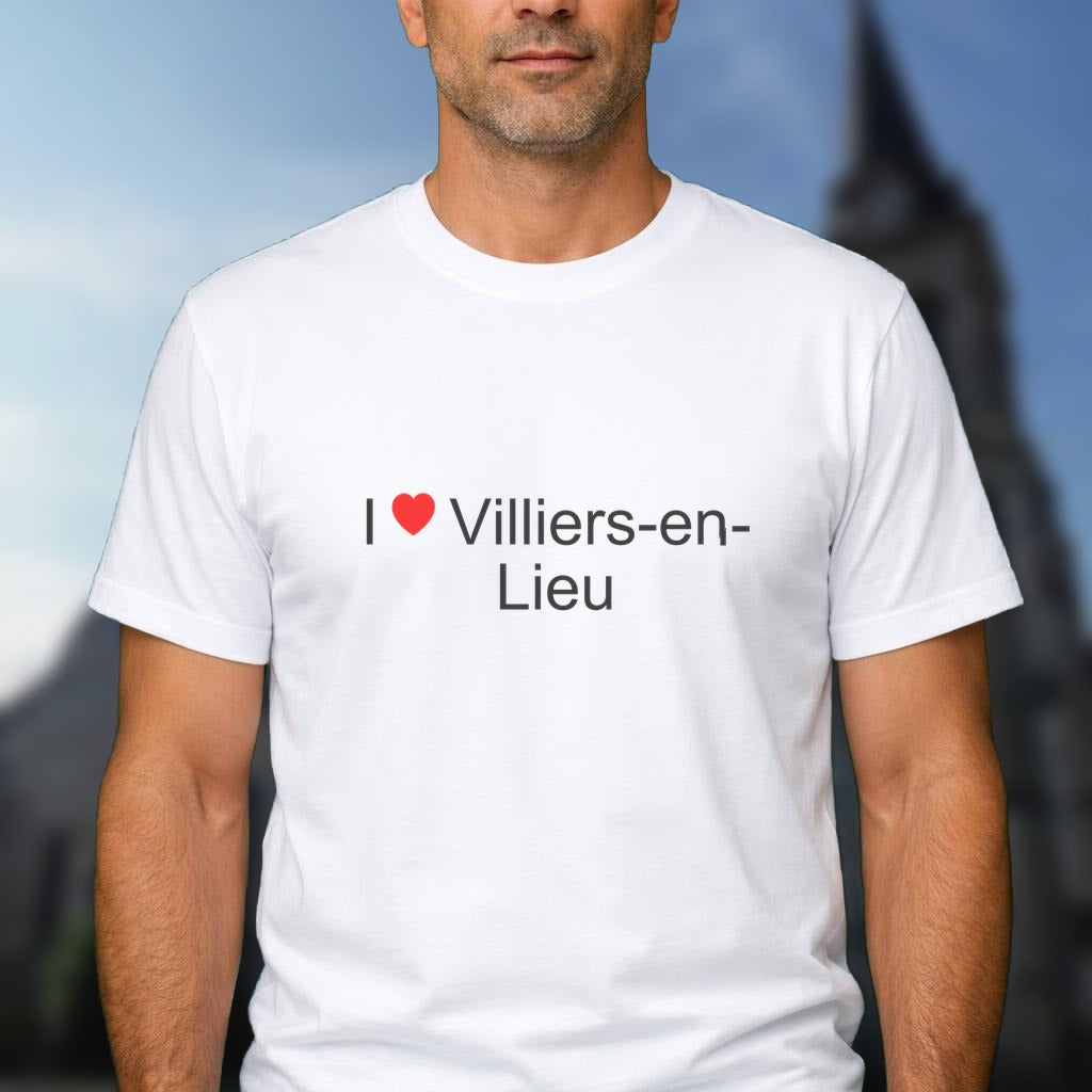 T-shirt I love villiers-en-lieu