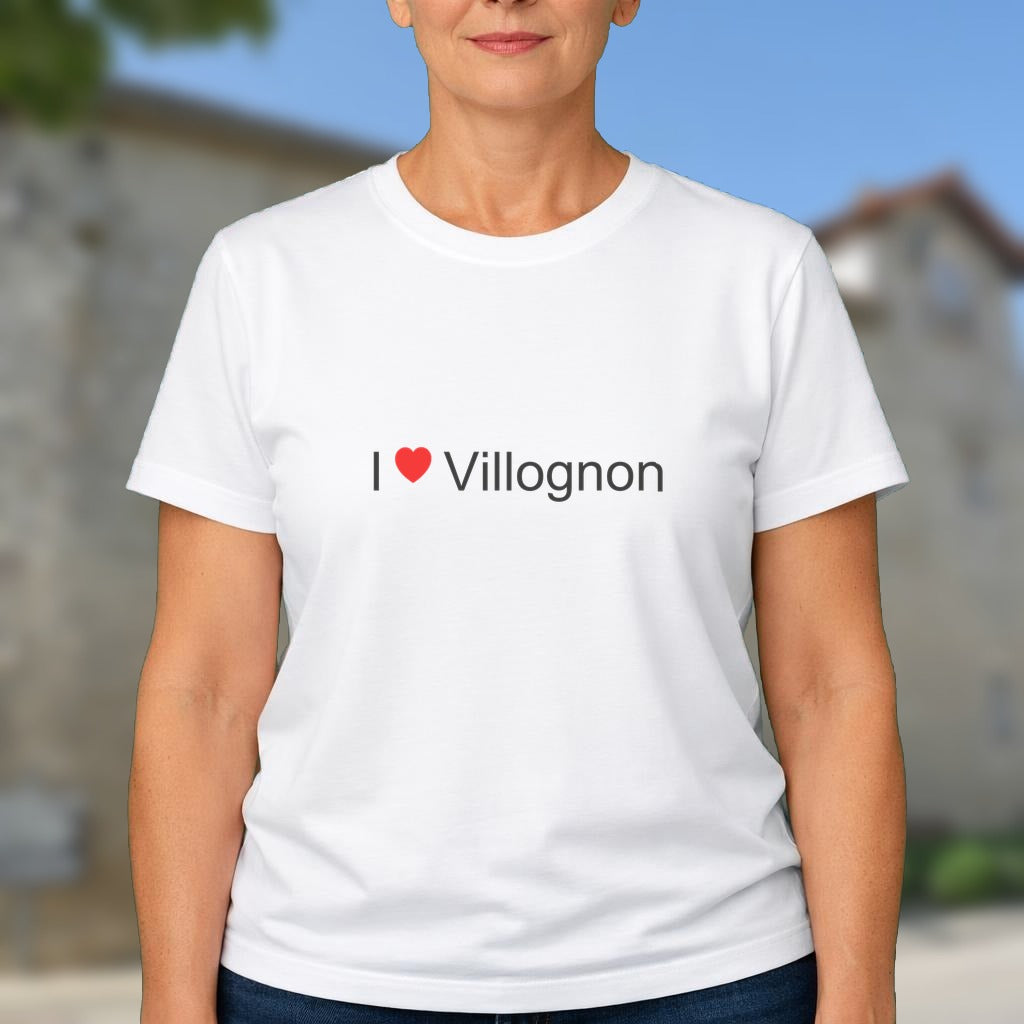 T-shirt I love villognon