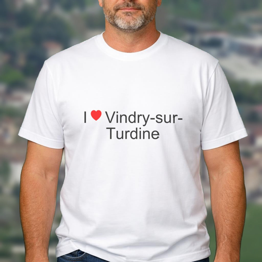T-shirt I love vindry-sur-turdine