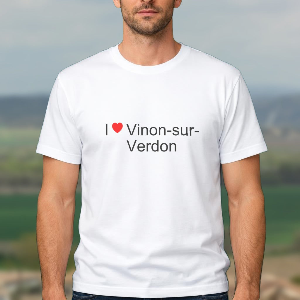 T-shirt I love vinon-sur-verdon