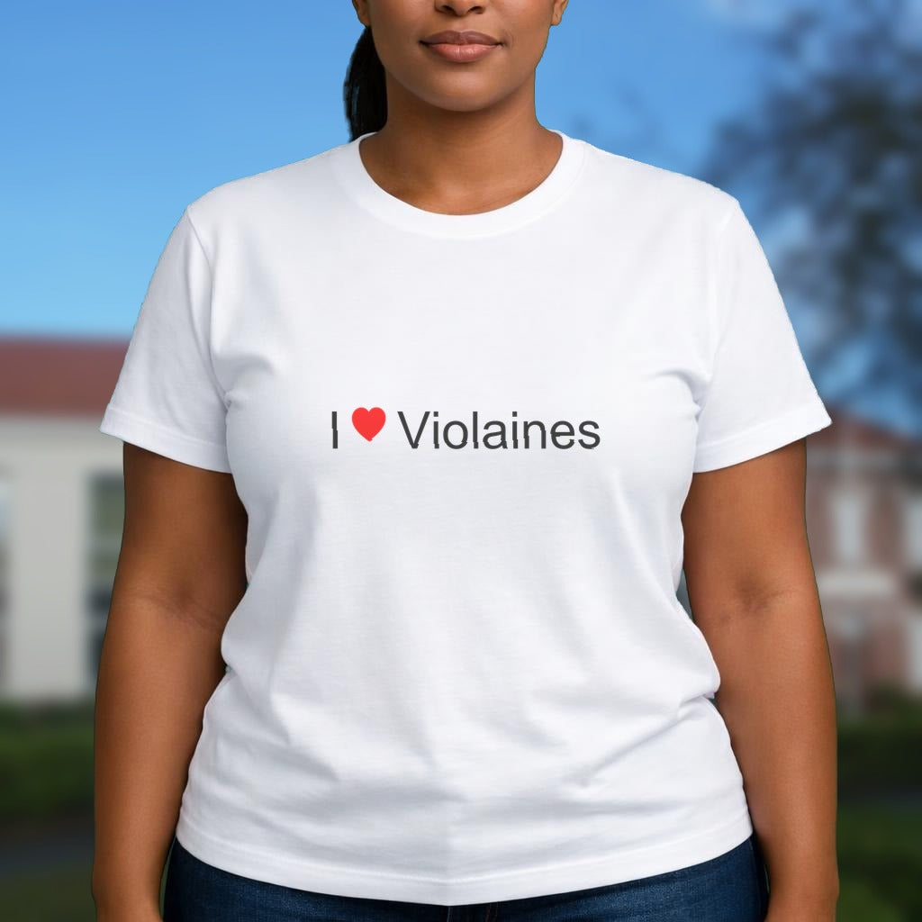 T-shirt I love violaines